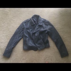 Forever 21 grey leather jacket